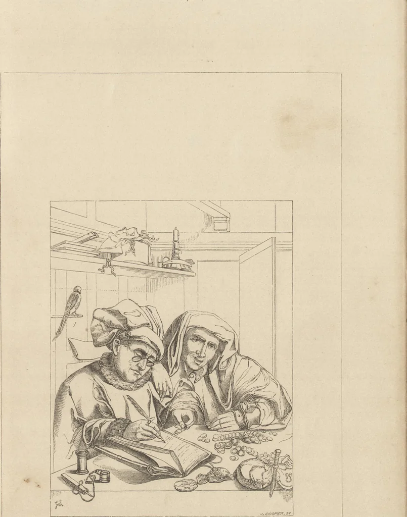 An illustration from Handbook of painting. The German, Flemish, and Dutch schools, 1860, leaf 176