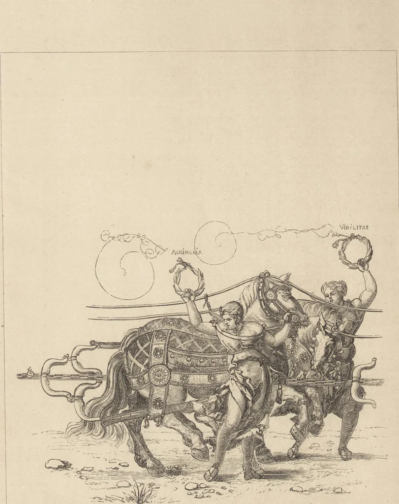 An illustration from Handbook of painting. The German, Flemish, and Dutch schools, 1860, leaf 251