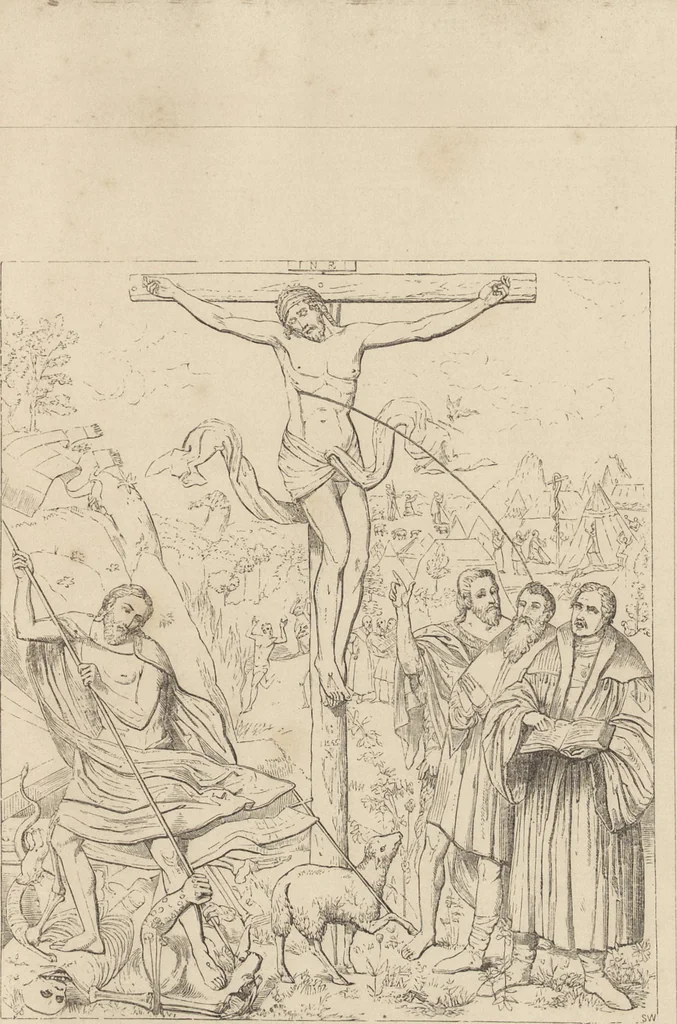 An illustration from Handbook of painting. The German, Flemish, and Dutch schools, 1860, leaf 274
