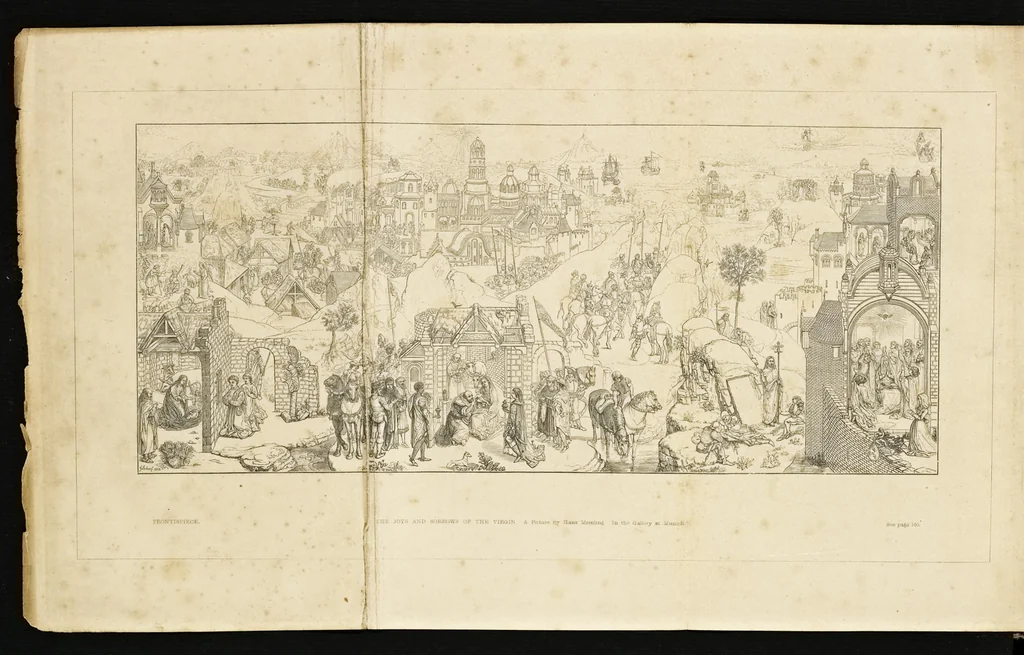 An illustration from Handbook of painting. The German, Flemish, and Dutch schools, 1860, leaf 7