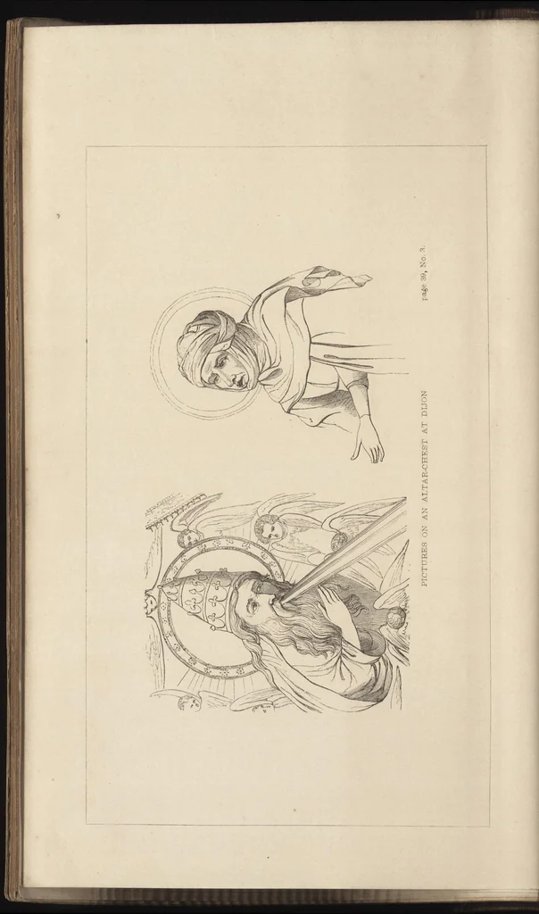 An illustration from Handbook of painting. The German, Flemish, and Dutch schools, 1860, leaf 73