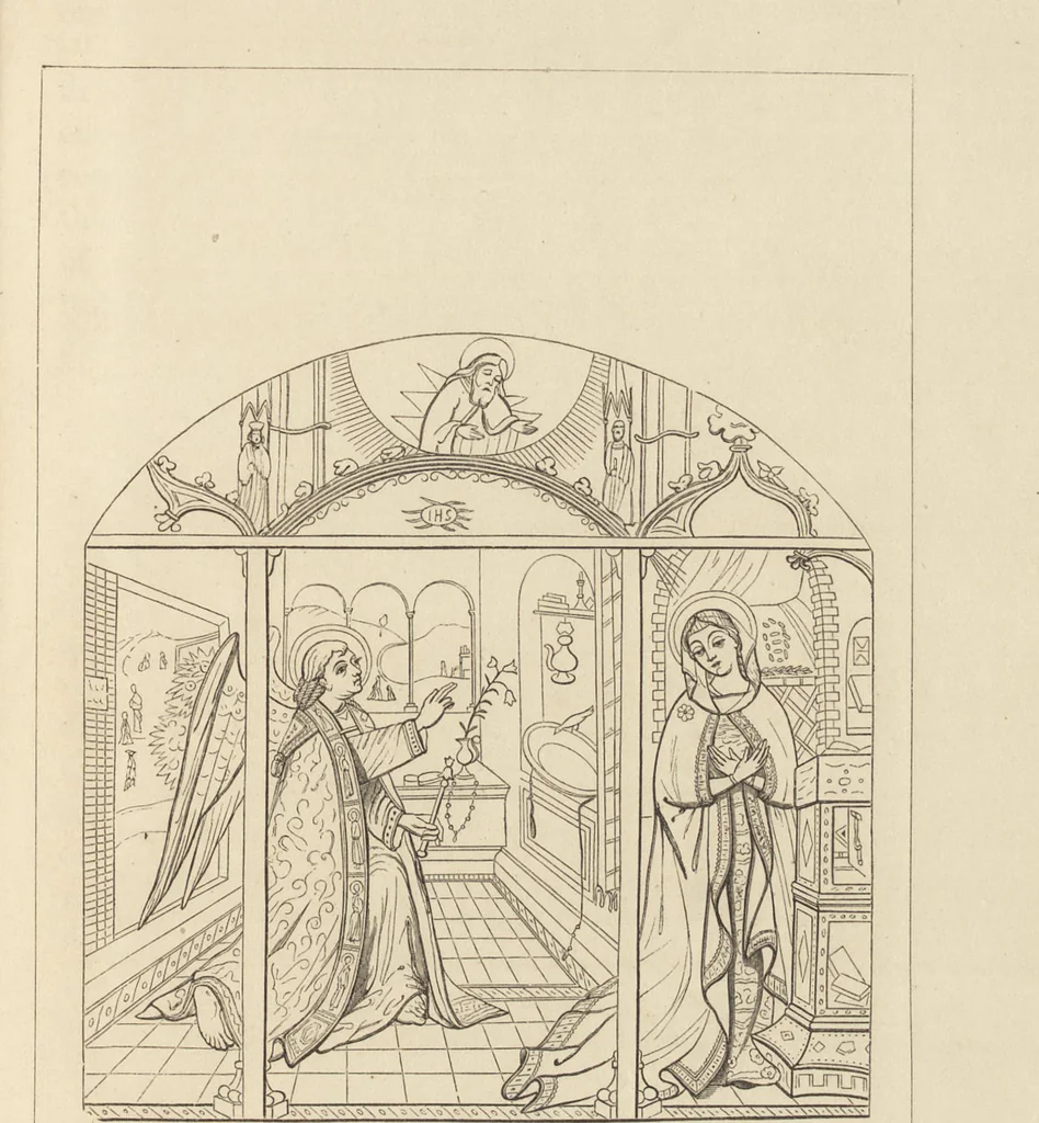 An illustration from The early Flemish painters; notices of their lives and works, 1872, leaf 204