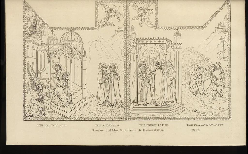 An illustration from The early Flemish painters; notices of their lives and works, 1872, leaf 40