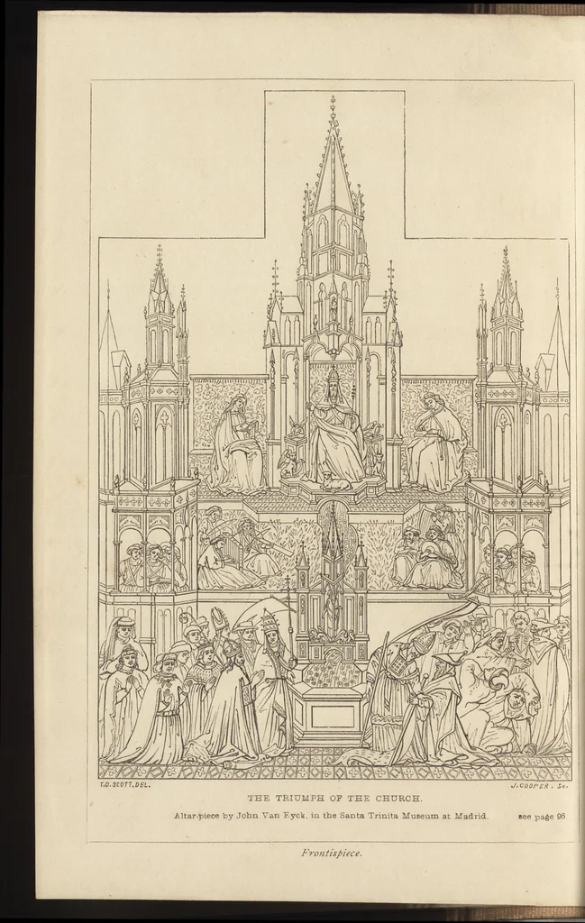 An illustration from The early Flemish painters; notices of their lives and works, 1872, leaf 7