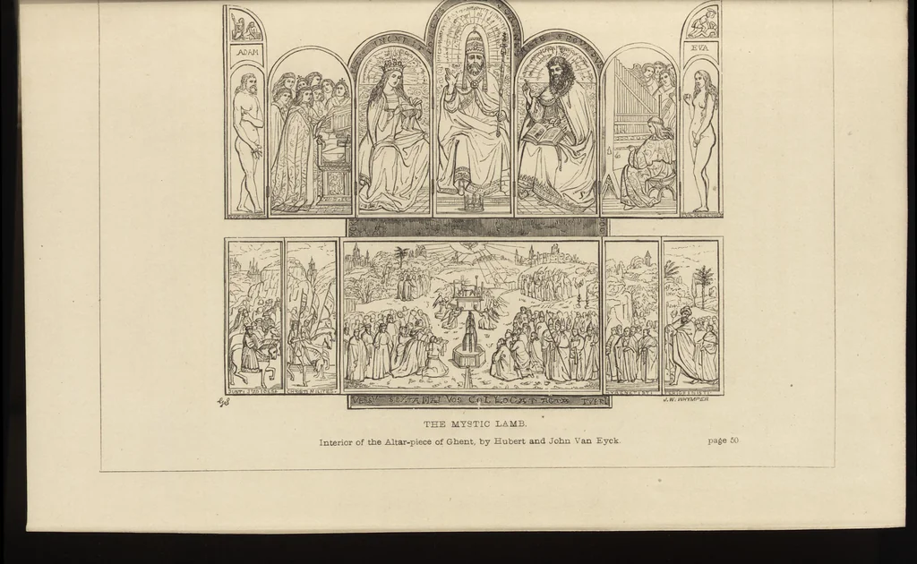 An illustration from The early Flemish painters; notices of their lives and works, 1872, leaf 74