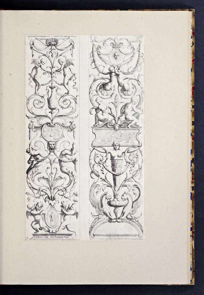 An illustration from Ornements, 1660, leaf 38