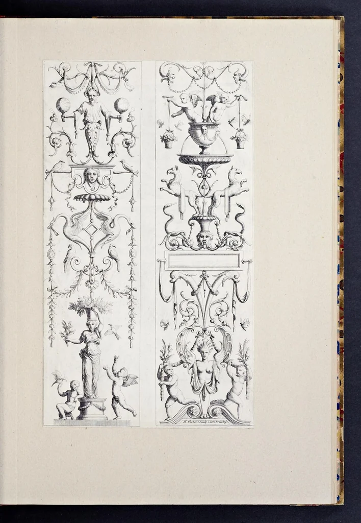 An illustration from Ornements, 1660, leaf 40