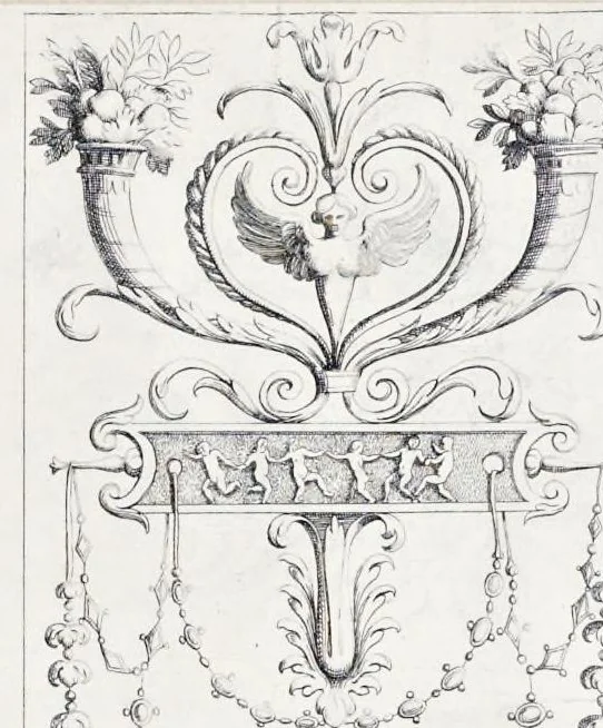 An illustration from Ornements, 1660, leaf 48