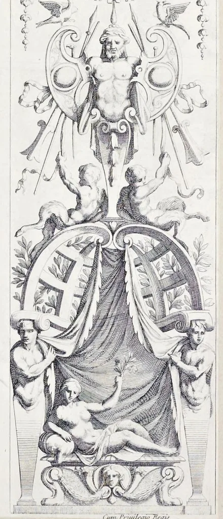 An illustration from Ornements, 1660, leaf 48
