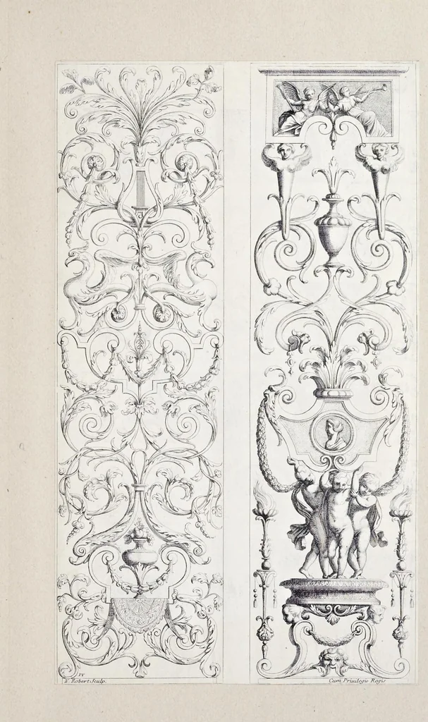 An illustration from Ornements, 1660, leaf 52