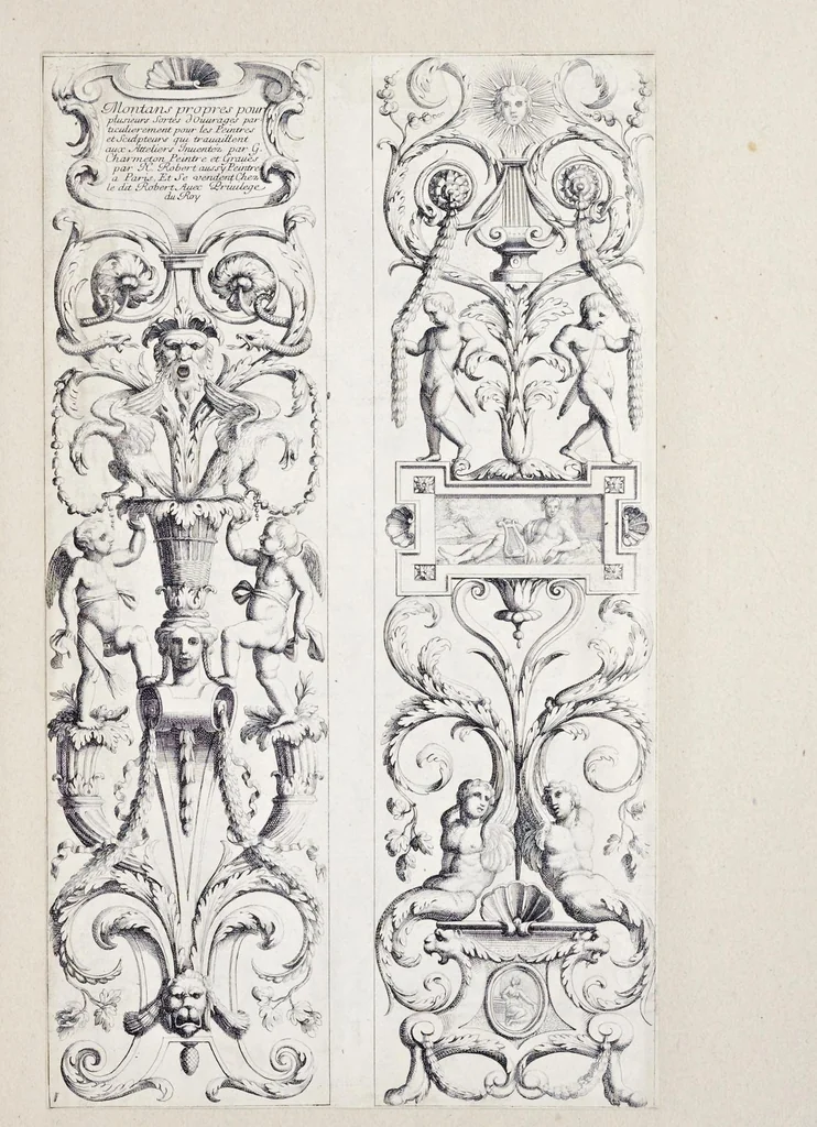 An illustration from Ornements, 1660, leaf 58