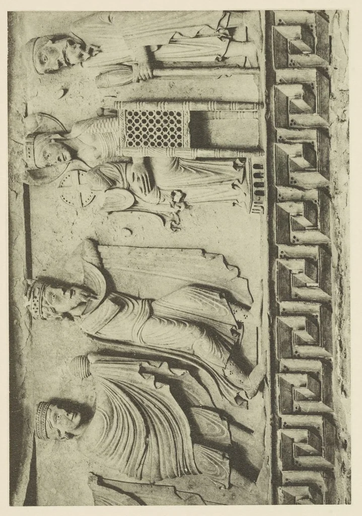 An illustration from Romanesque sculpture of the pilgrimage roads, 1923, leaf 232