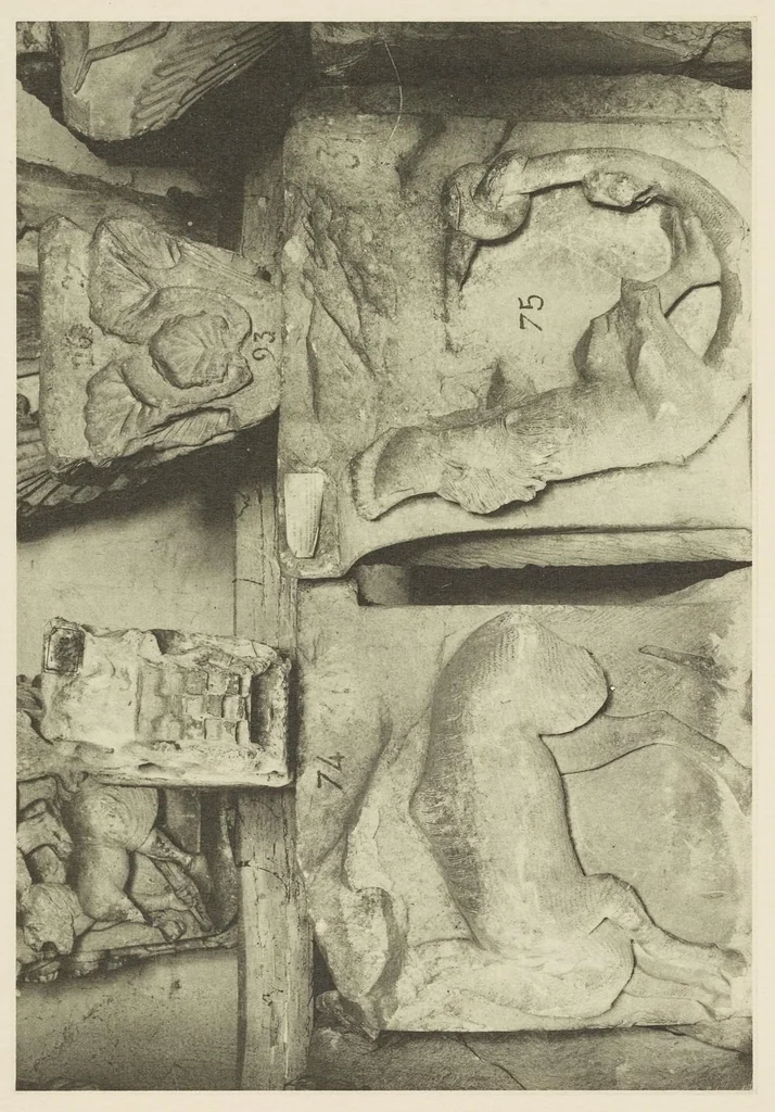 An illustration from Romanesque sculpture of the pilgrimage roads, 1923, leaf 254
