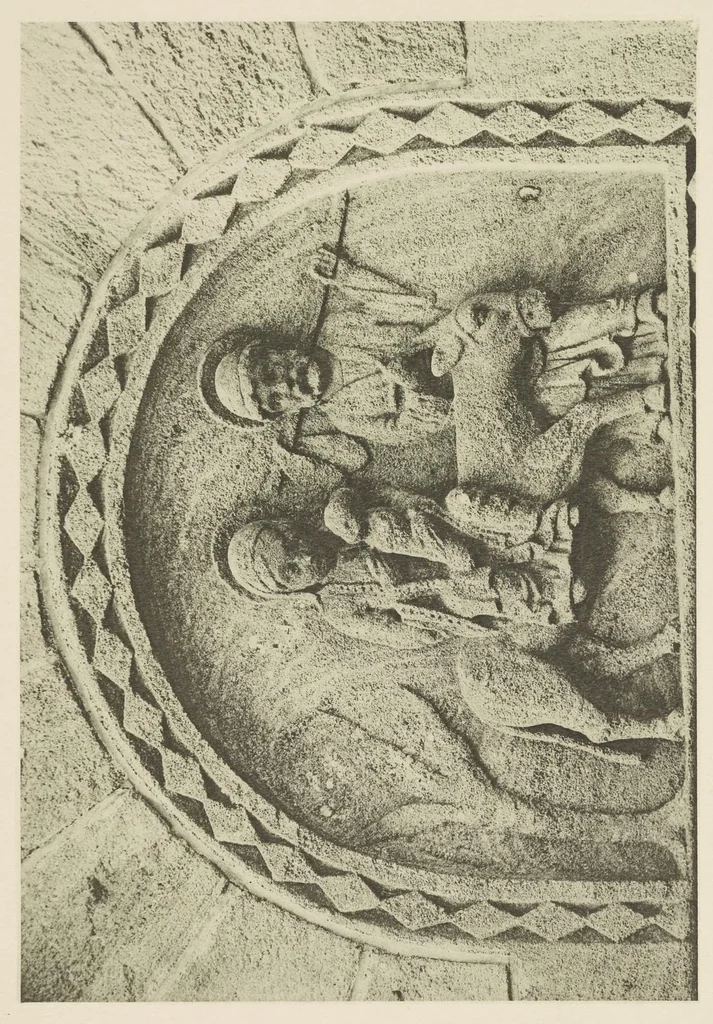 An illustration from Romanesque sculpture of the pilgrimage roads, 1923, leaf 276