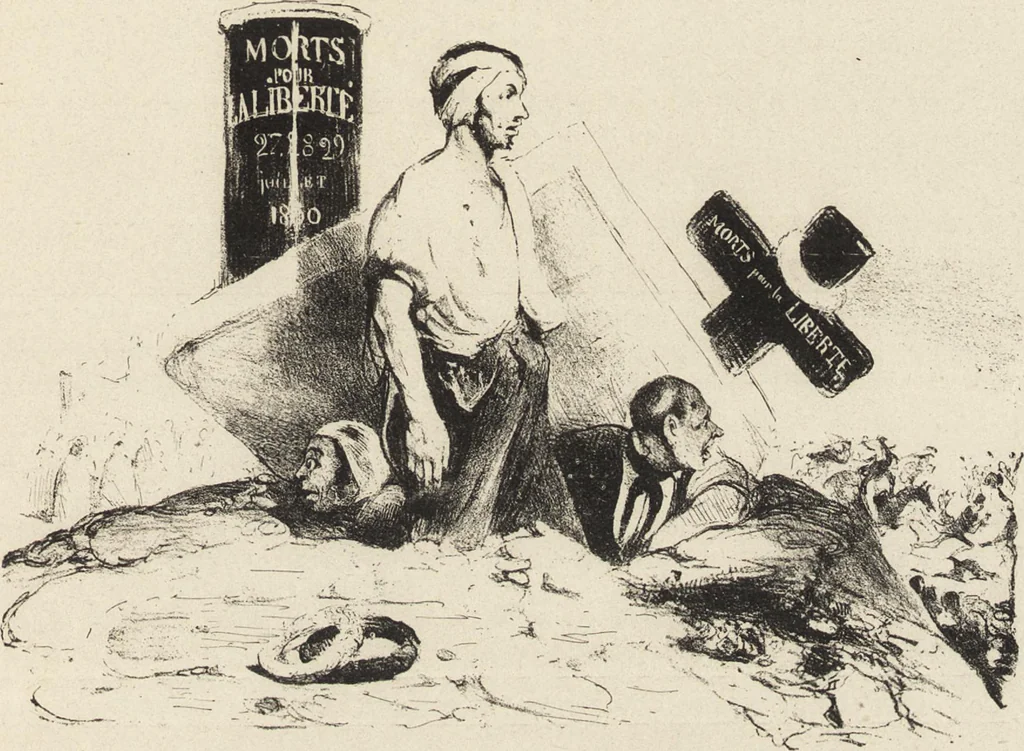 An illustration from Catalogue raisonné de l'oeuvre lithographié de Honoré Daumier, 1904, leaf 108