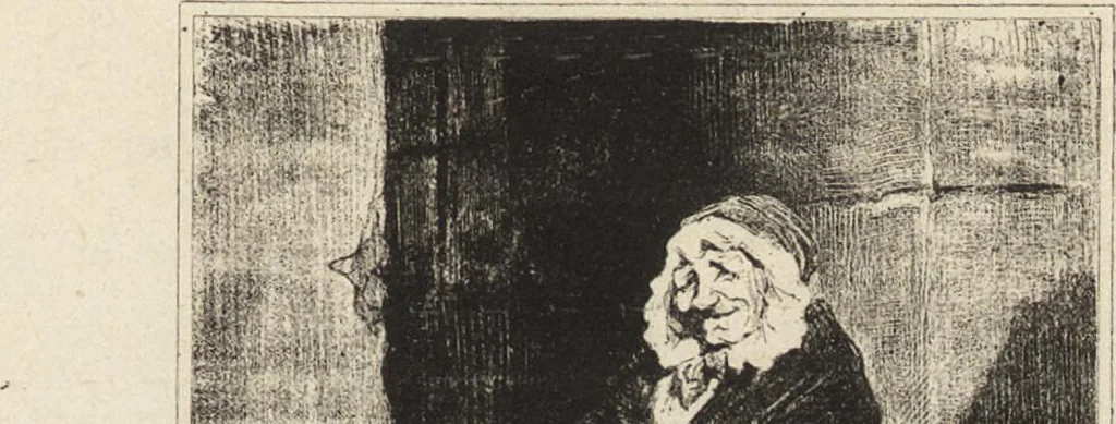 An illustration from Catalogue raisonné de l'oeuvre lithographié de Honoré Daumier, 1904, leaf 134