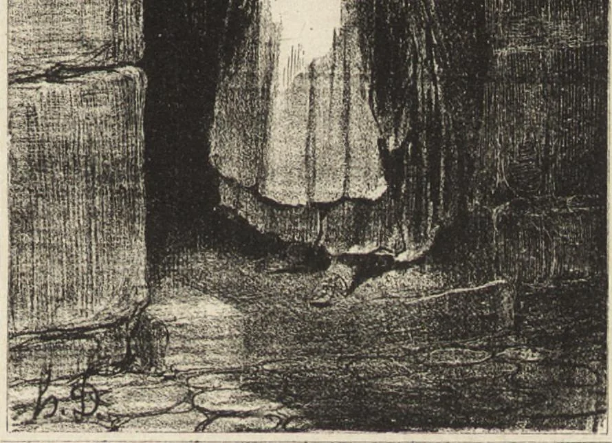 An illustration from Catalogue raisonné de l'oeuvre lithographié de Honoré Daumier, 1904, leaf 134