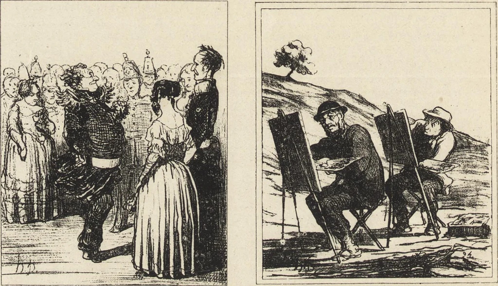 An illustration from Catalogue raisonné de l'oeuvre lithographié de Honoré Daumier, 1904, leaf 173