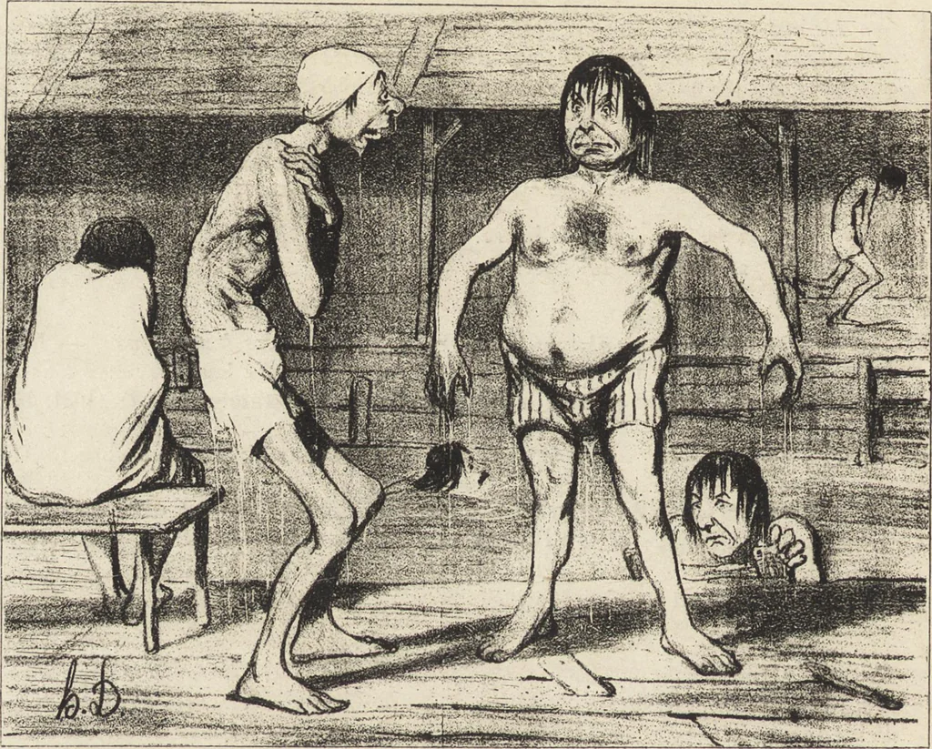 An illustration from Catalogue raisonné de l'oeuvre lithographié de Honoré Daumier, 1904, leaf 179