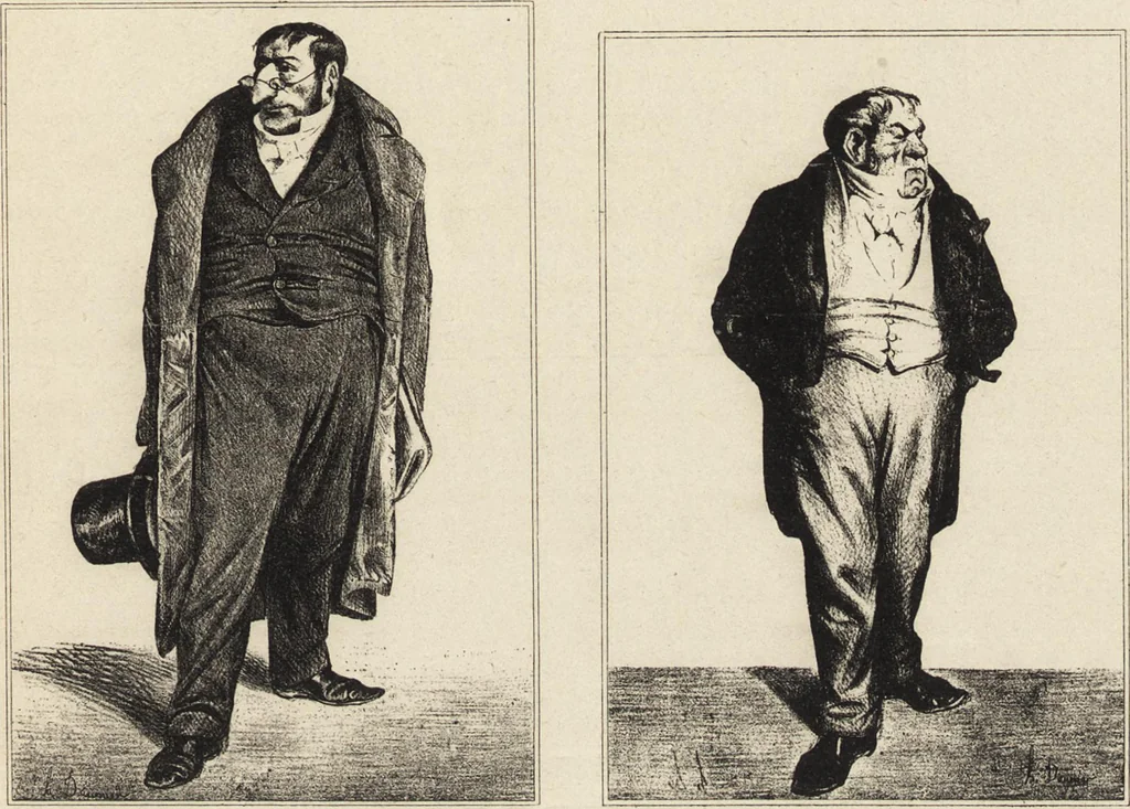An illustration from Catalogue raisonné de l'oeuvre lithographié de Honoré Daumier, 1904, leaf 22