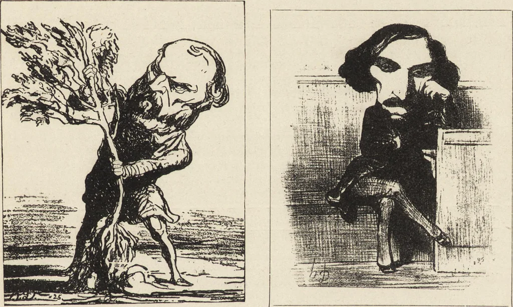 An illustration from Catalogue raisonné de l'oeuvre lithographié de Honoré Daumier, 1904, leaf 24