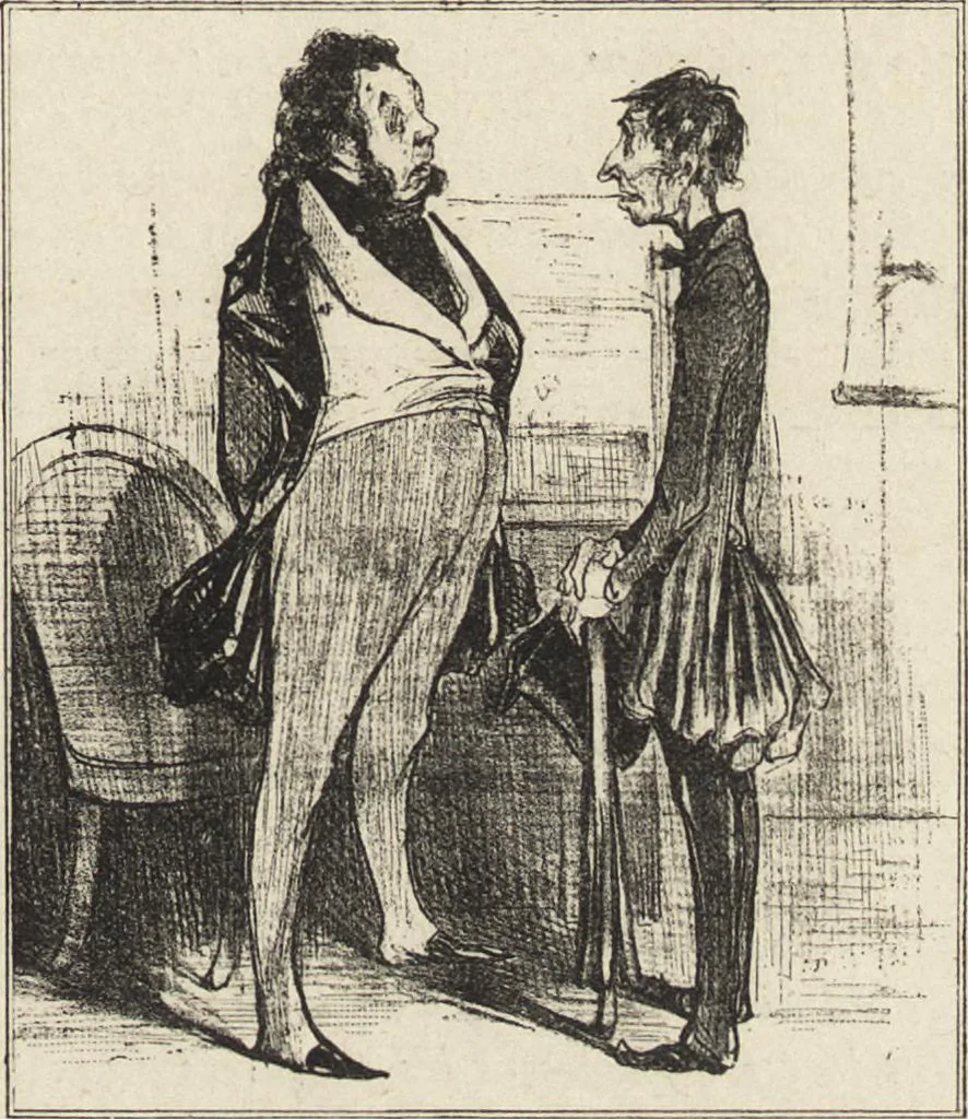 An illustration from Catalogue raisonné de l'oeuvre lithographié de Honoré Daumier, 1904, leaf 278