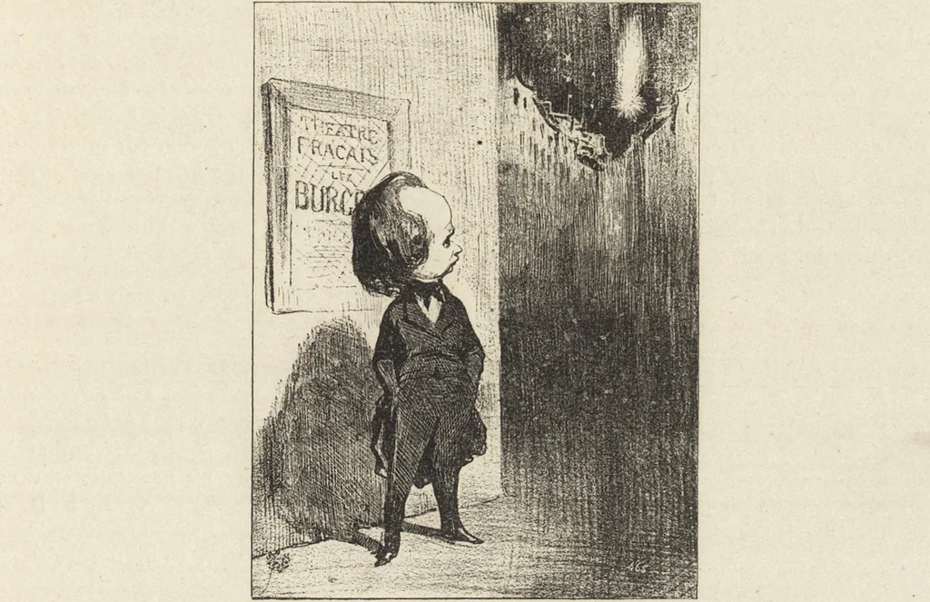 An illustration from Catalogue raisonné de l'oeuvre lithographié de Honoré Daumier, 1904, leaf 282