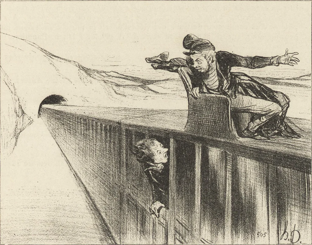 An illustration from Catalogue raisonné de l'oeuvre lithographié de Honoré Daumier, 1904, leaf 294