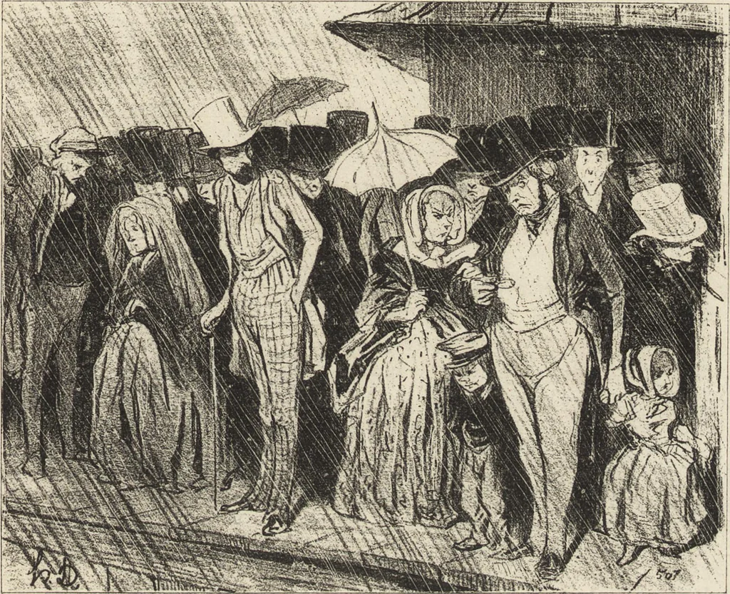 An illustration from Catalogue raisonné de l'oeuvre lithographié de Honoré Daumier, 1904, leaf 300