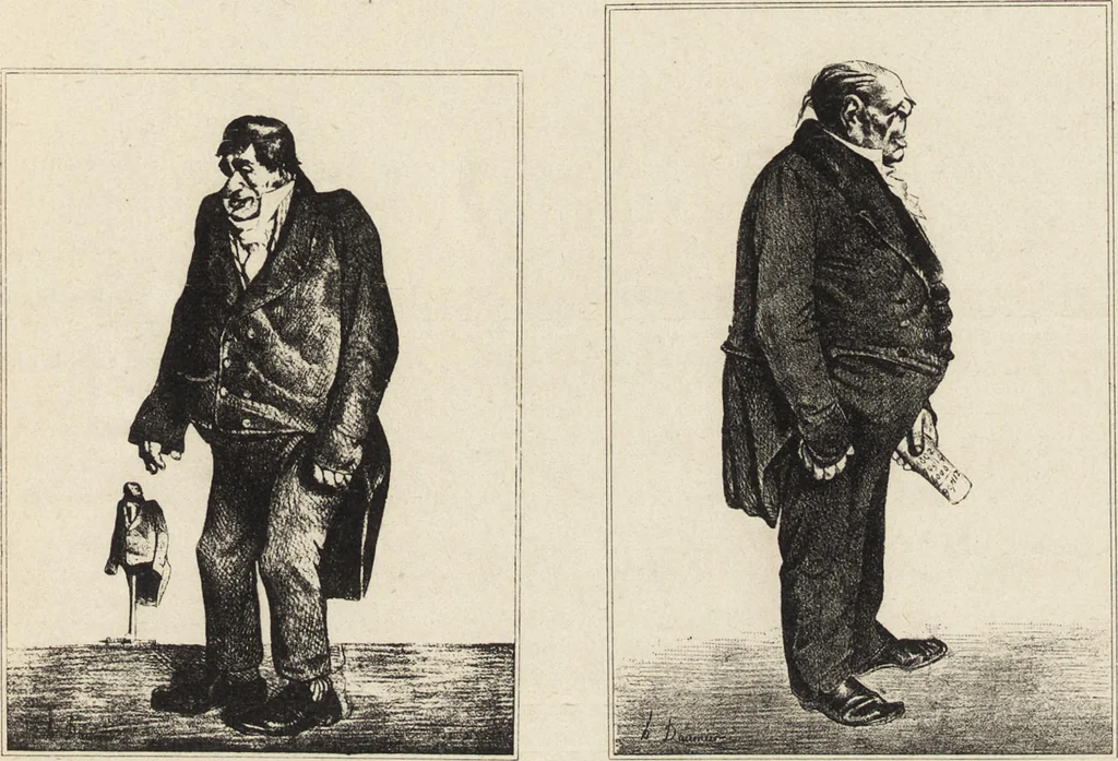 An illustration from Catalogue raisonné de l'oeuvre lithographié de Honoré Daumier, 1904, leaf 32