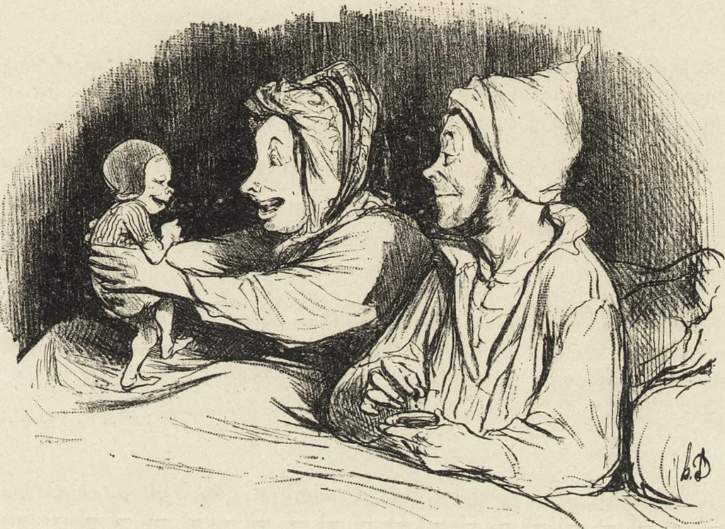 An illustration from Catalogue raisonné de l'oeuvre lithographié de Honoré Daumier, 1904, leaf 334