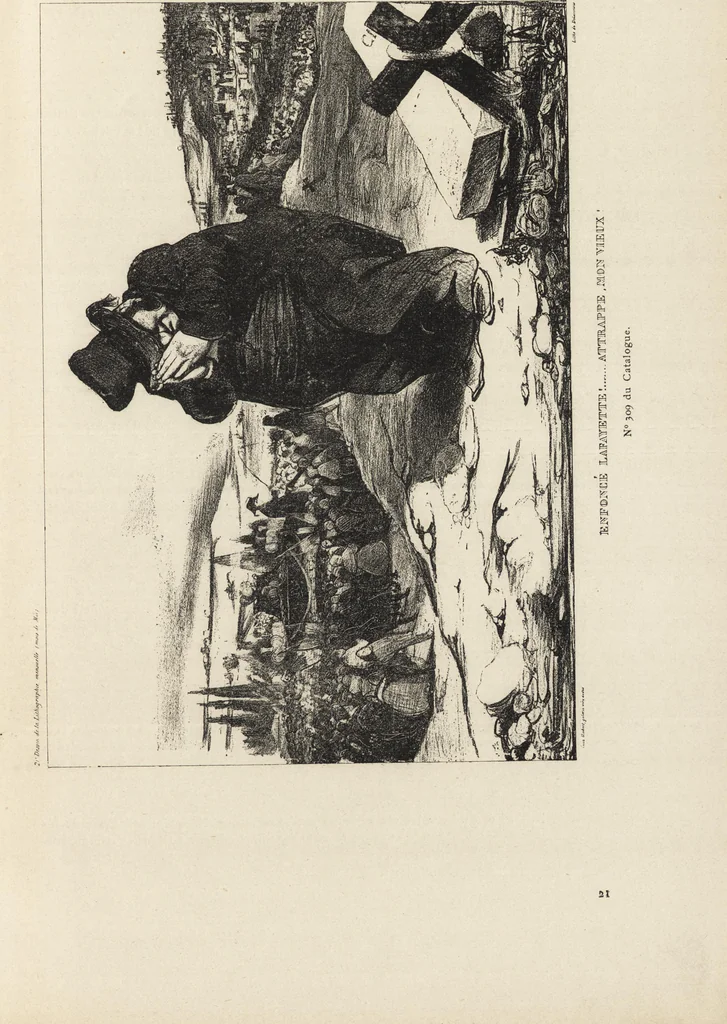 An illustration from Catalogue raisonné de l'oeuvre lithographié de Honoré Daumier, 1904, leaf 340