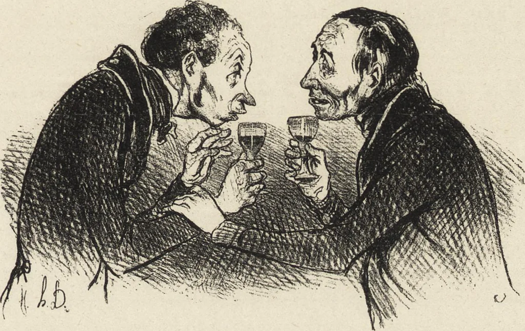 An illustration from Catalogue raisonné de l'oeuvre lithographié de Honoré Daumier, 1904, leaf 348