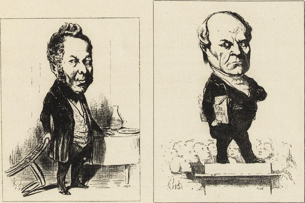 An illustration from Catalogue raisonné de l'oeuvre lithographié de Honoré Daumier, 1904, leaf 36