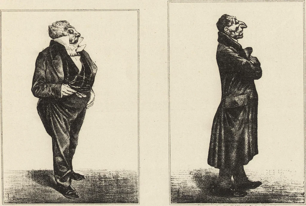 An illustration from Catalogue raisonné de l'oeuvre lithographié de Honoré Daumier, 1904, leaf 38