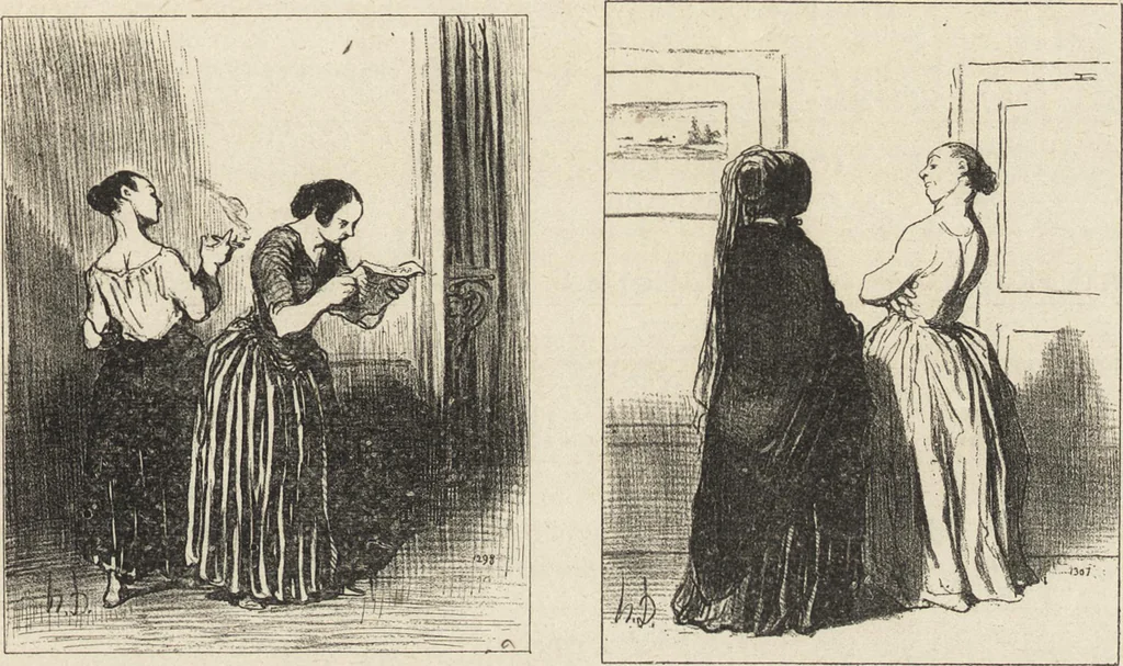 An illustration from Catalogue raisonné de l'oeuvre lithographié de Honoré Daumier, 1904, leaf 410