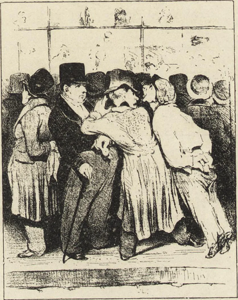 An illustration from Catalogue raisonné de l'oeuvre lithographié de Honoré Daumier, 1904, leaf 416