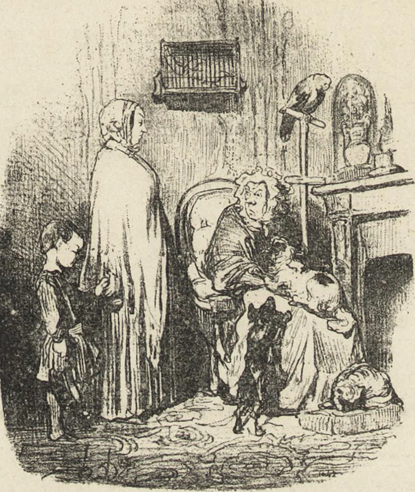 An illustration from Catalogue raisonné de l'oeuvre lithographié de Honoré Daumier, 1904, leaf 456