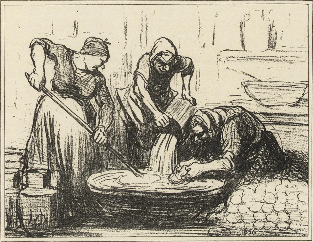 An illustration from Catalogue raisonné de l'oeuvre lithographié de Honoré Daumier, 1904, leaf 462