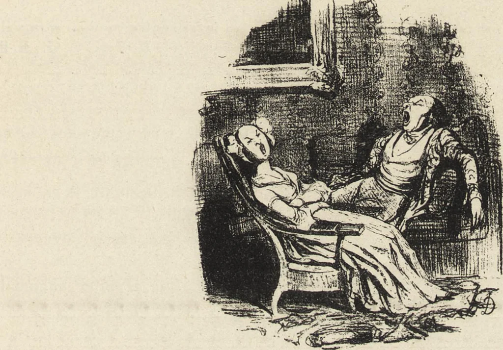 An illustration from Catalogue raisonné de l'oeuvre lithographié de Honoré Daumier, 1904, leaf 466