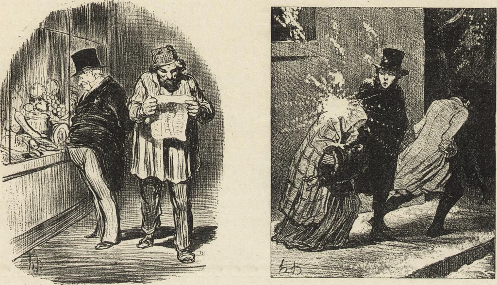 An illustration from Catalogue raisonné de l'oeuvre lithographié de Honoré Daumier, 1904, leaf 488