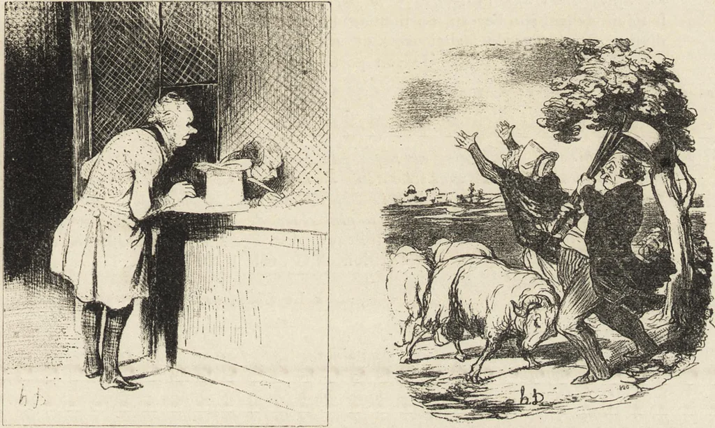 An illustration from Catalogue raisonné de l'oeuvre lithographié de Honoré Daumier, 1904, leaf 506