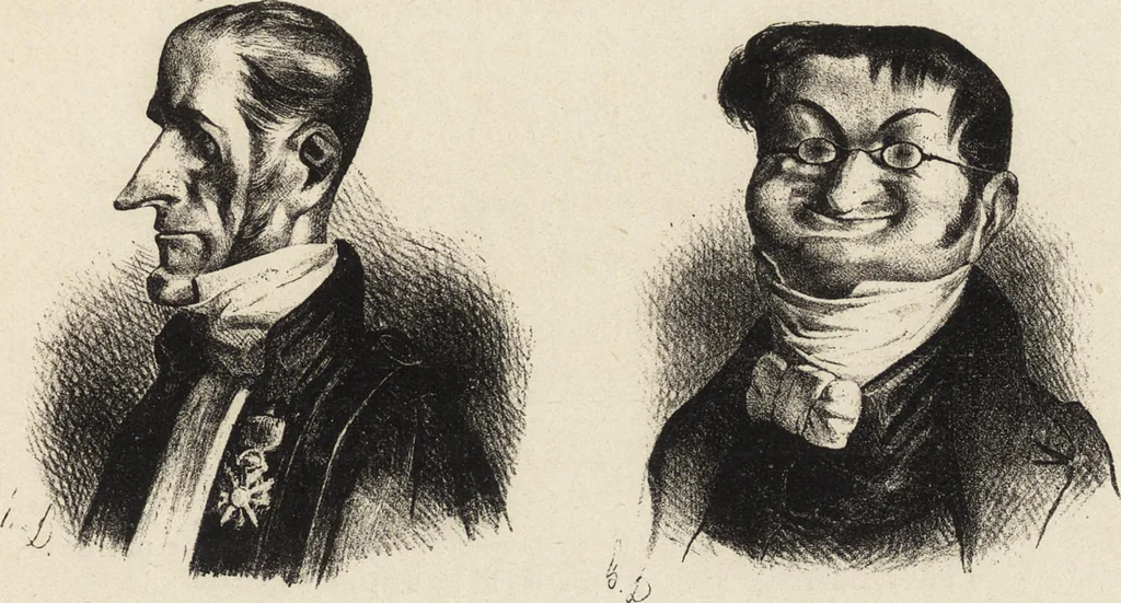 An illustration from Catalogue raisonné de l'oeuvre lithographié de Honoré Daumier, 1904, leaf 52