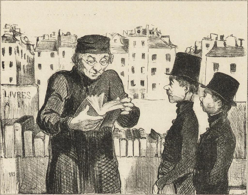 An illustration from Catalogue raisonné de l'oeuvre lithographié de Honoré Daumier, 1904, leaf 536