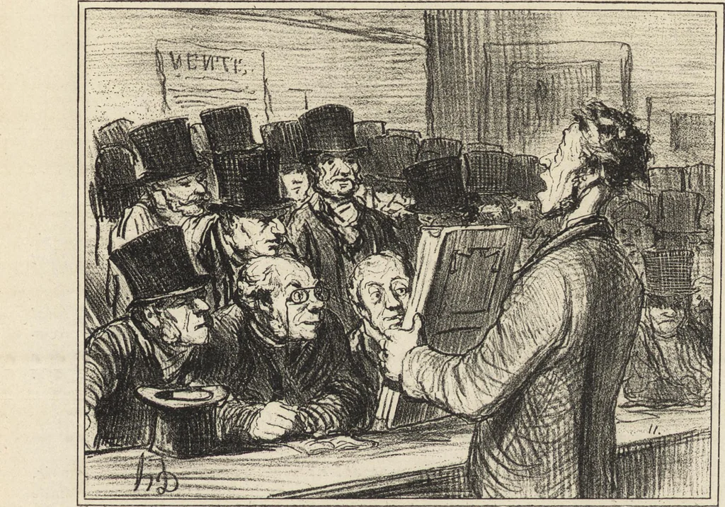 An illustration from Catalogue raisonné de l'oeuvre lithographié de Honoré Daumier, 1904, leaf 552