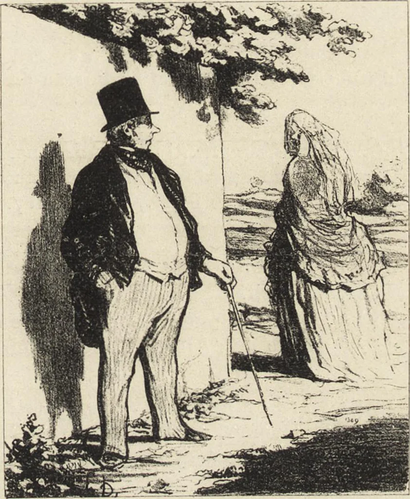 An illustration from Catalogue raisonné de l'oeuvre lithographié de Honoré Daumier, 1904, leaf 556