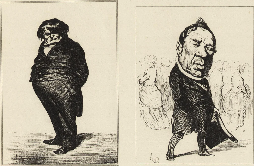 An illustration from Catalogue raisonné de l'oeuvre lithographié de Honoré Daumier, 1904, leaf 56