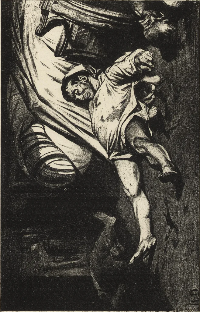 An illustration from Catalogue raisonné de l'oeuvre lithographié de Honoré Daumier, 1904, leaf 578