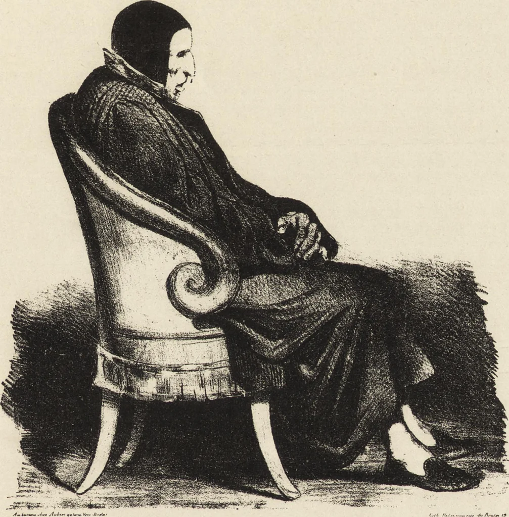 An illustration from Catalogue raisonné de l'oeuvre lithographié de Honoré Daumier, 1904, leaf 62