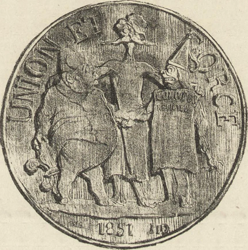 An illustration from Catalogue raisonné de l'oeuvre lithographié de Honoré Daumier, 1904, leaf 634
